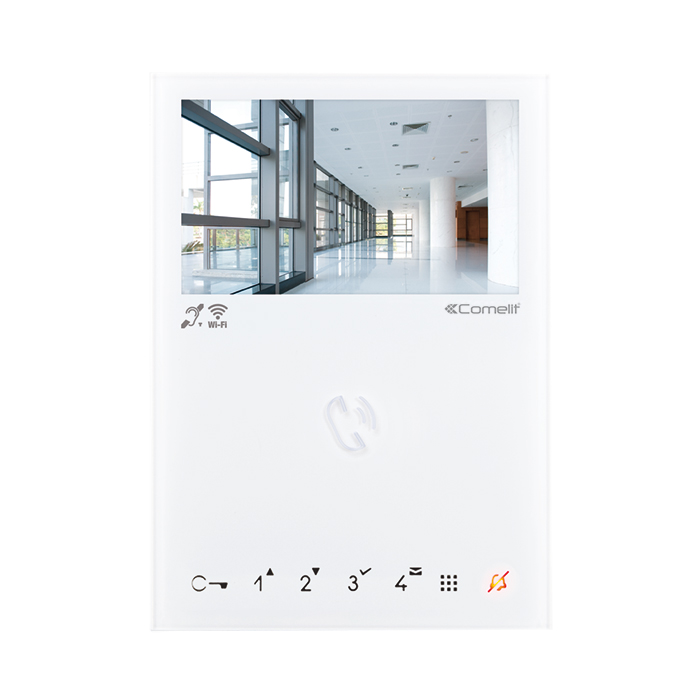 COMELIT MINI-KLEURENMONITOR HANDSFREE WIFI. WIT. VIP-SYSTEEM KIT