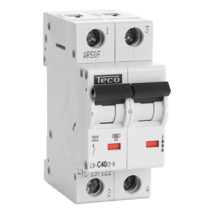 TECO Automaat TC 2P 40A 6kA Curve C