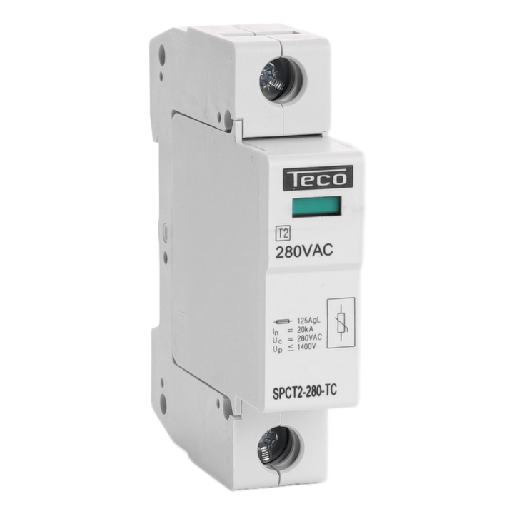 TECO Type 2 plug-in overspanningsbeveiliger 1p 280Vac 1x20kA