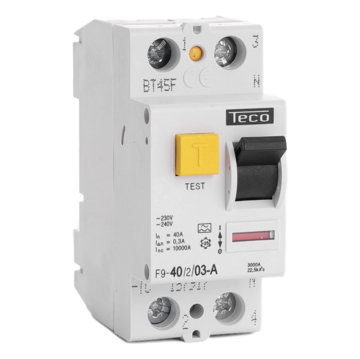 TECO Differentieelschak. TC 2P 40A 300mA Type A