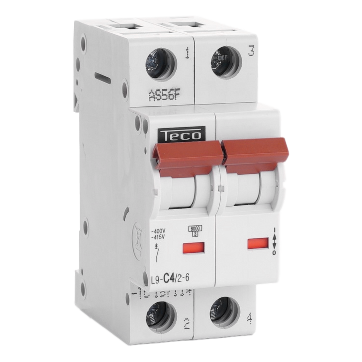TECO Automaat TC 2P 4A 6kA Curve C