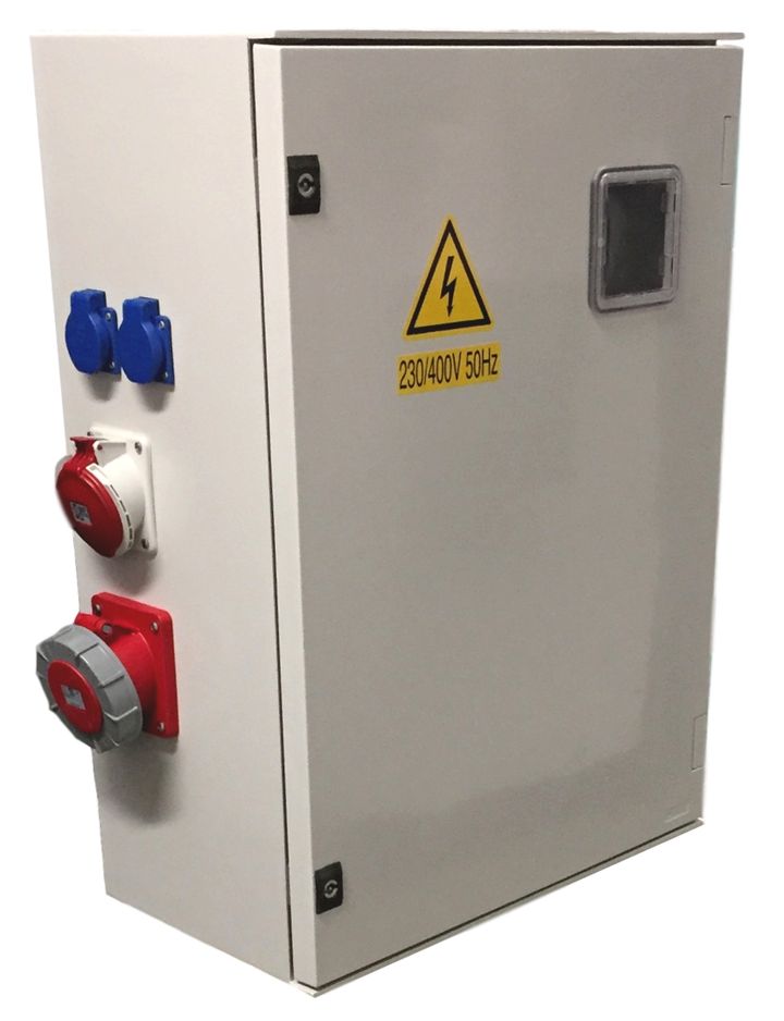 TECO Werfkast 63A light, met meetModule zonder chassis