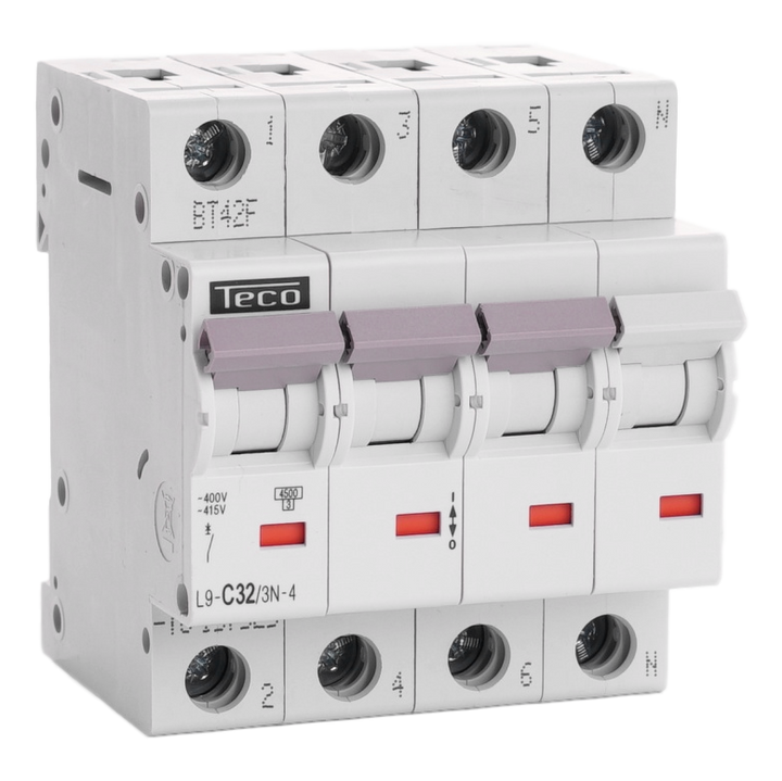 TECO Automaat TC 3P+N 32A 4,5kA Curve C