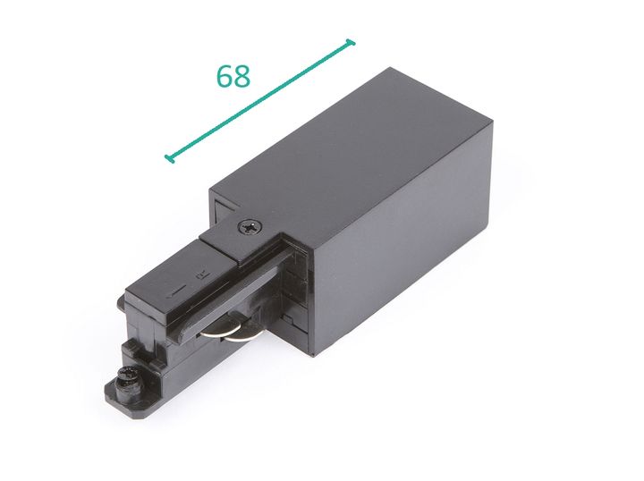 TECO Voeding aan het einde (links) Zwart voor Teco 3P-Track