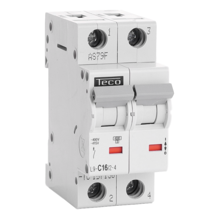 TECO Automaat TC 2P 16A 4,5kA Curve C