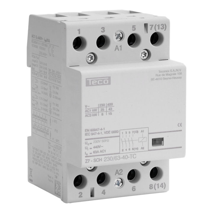 TECO Contactor TC 230VAC 63A 4NO
