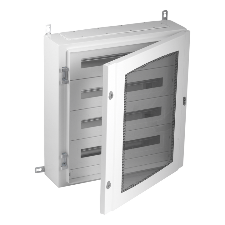 IDE Met. kast IP65 96mod.Doorzich.Deur (150mm)+KITTT+bevestiging
