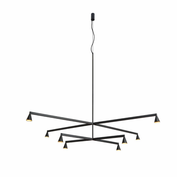 Austere-Chandelier 2X RF 75 4x 250mm & 4x 500mm bronze