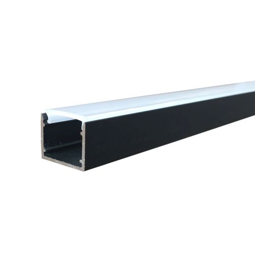 Integratech Led profiel Baseline 17x15 2m zwart