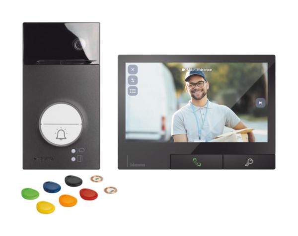 BTICINO Kit Linea 3000 zwart en Classe 300X zwarte kleur