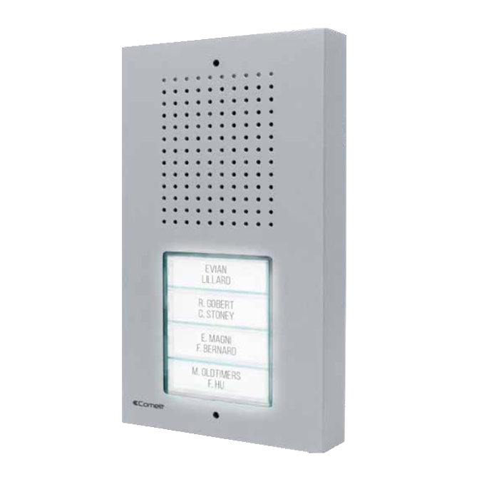 COMELIT DEURSTATION CIAO 1 DRUKKNOP 2-DRAADS ANALOG.