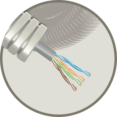 Snelflex SNELFLEX + UTP 4*2*AWG23/1 CAT6 R100