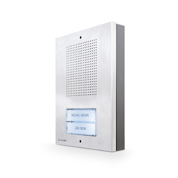 COMELIT EXTRA DEURSTATION KIT, SYSTEEM 4+ N, 2 DRUKKNOPPEN