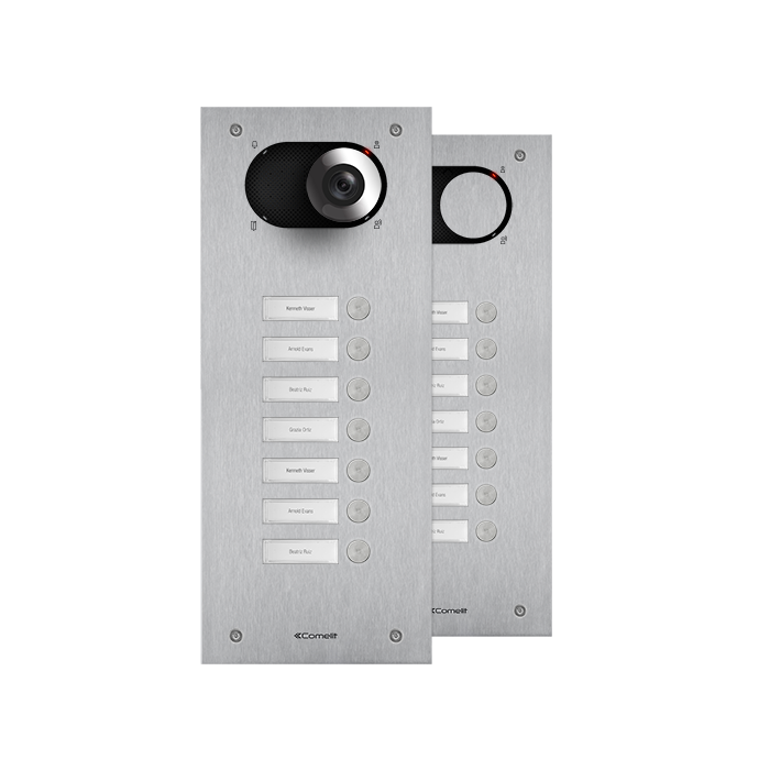 COMELIT SWITCH - ROESTVAST STALEN FRONTPANEEL MET 7 DRUKKNOPPEN