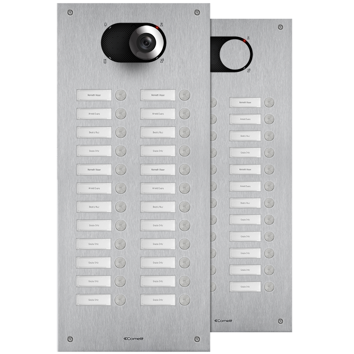 COMELIT SWITCH - ROESTVAST STALEN FRONTPANEEL 24 DRUKK., 2 RIJEN