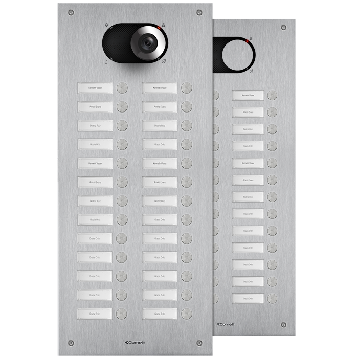 COMELIT SWITCH - ROESTVAST STALEN FRONTPANEEL 26 DRUKK., 2 RIJEN