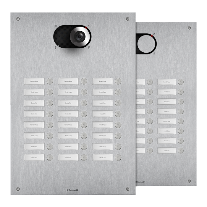 COMELIT SWITCH - ROESTVAST STALEN FRONTPANEEL 24 DRUKKN., 3 RIJEN