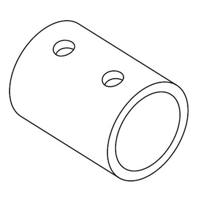 Integratech Streetlight adapter 60/40mm lichtgrijs RAL9022