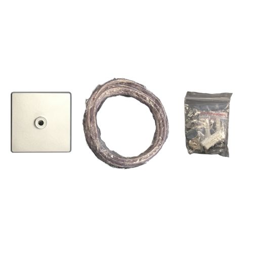Integratech Plafonddoos + 2,5m transparante kabel 3G0,75