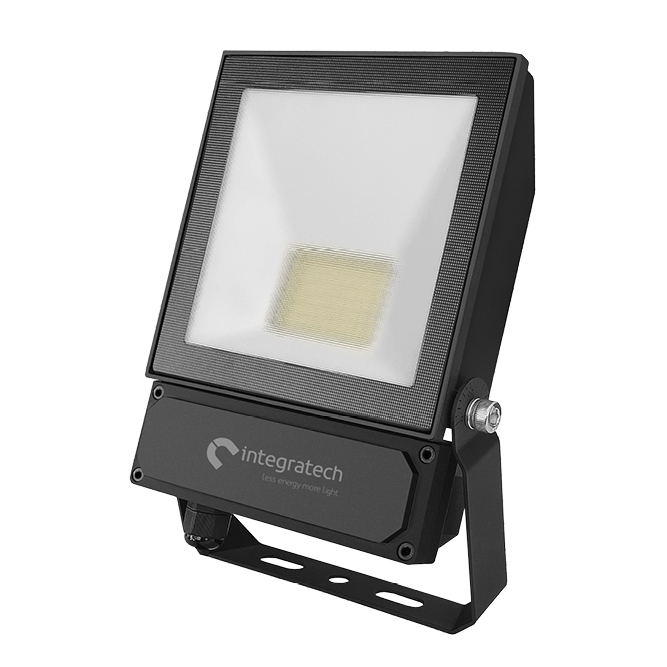 Integratech Led floodlight QT 20W 3000K zwart 220~240V