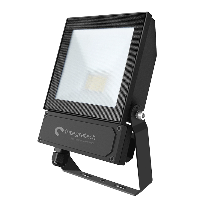 Integratech Led floodlight QT 50W 4000K zwart