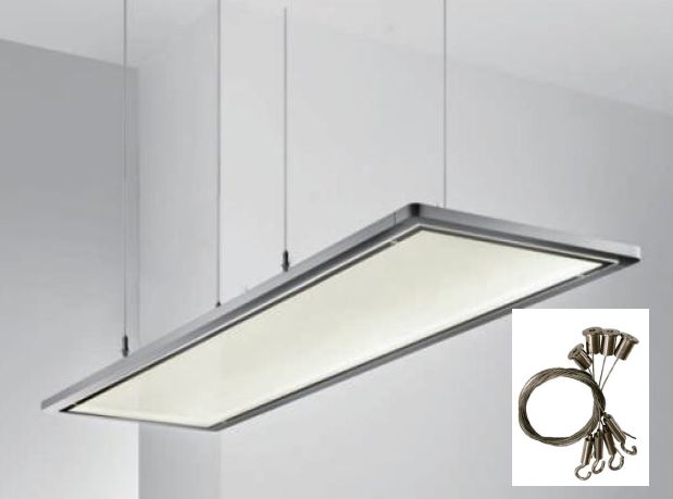 Integratech Pendelset 4 bevestigingen voor led paneel QT