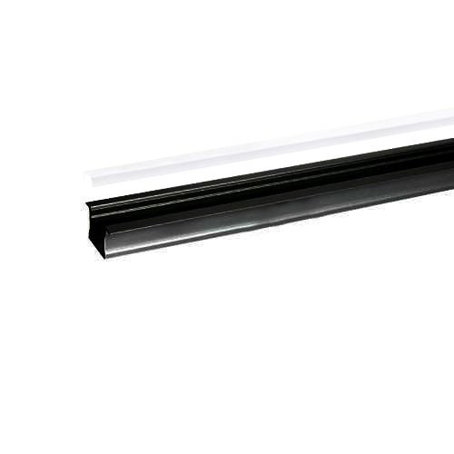 Integratech Profiel RSL15 zwart 2m matte plexi incl. toebeh