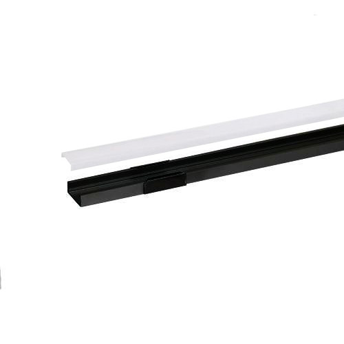 Integratech Profiel SL7 zwart 2m matte plexi incl. toebehoren