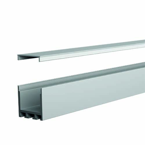 Integratech Profiel SL Flat 25x25 alu 2m cover opaal incl acc
