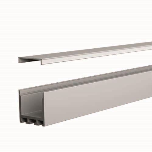Integratech Profiel SL Flat 35x35 alu 3m cover opaal  incl acc