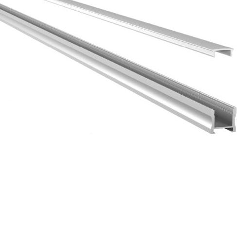 Integratech Profiel SLI15 alu 2m matte plexi incl. toebehoren
