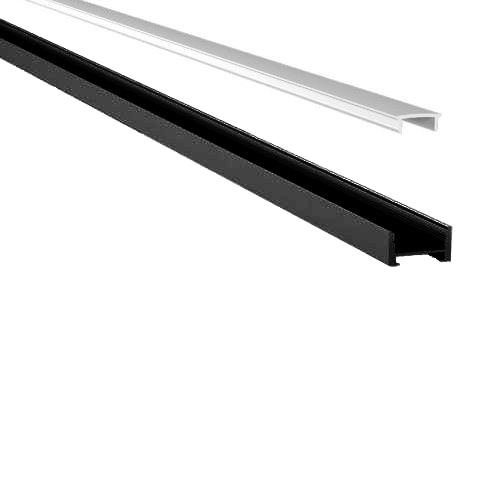 Integratech Profiel SLI7 zwart 2m matte plexi incl. toebehoren