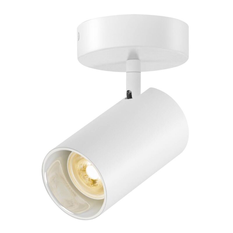SLV ASTO TUBE plafondopbouwarmatuur, cilindrisch, 1xGU10, wit