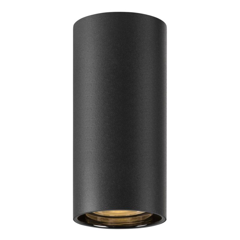 SLV 1006439 ASTO TUBE plafondopbouwarmatuur, cilindrisch max. 1x10 W, zwart