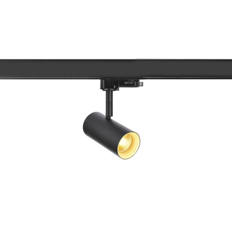 SLV NOBLO SPOT 3~ spot, rond, 3000 K, 6 W, faseaansnijding, 32°, zwart