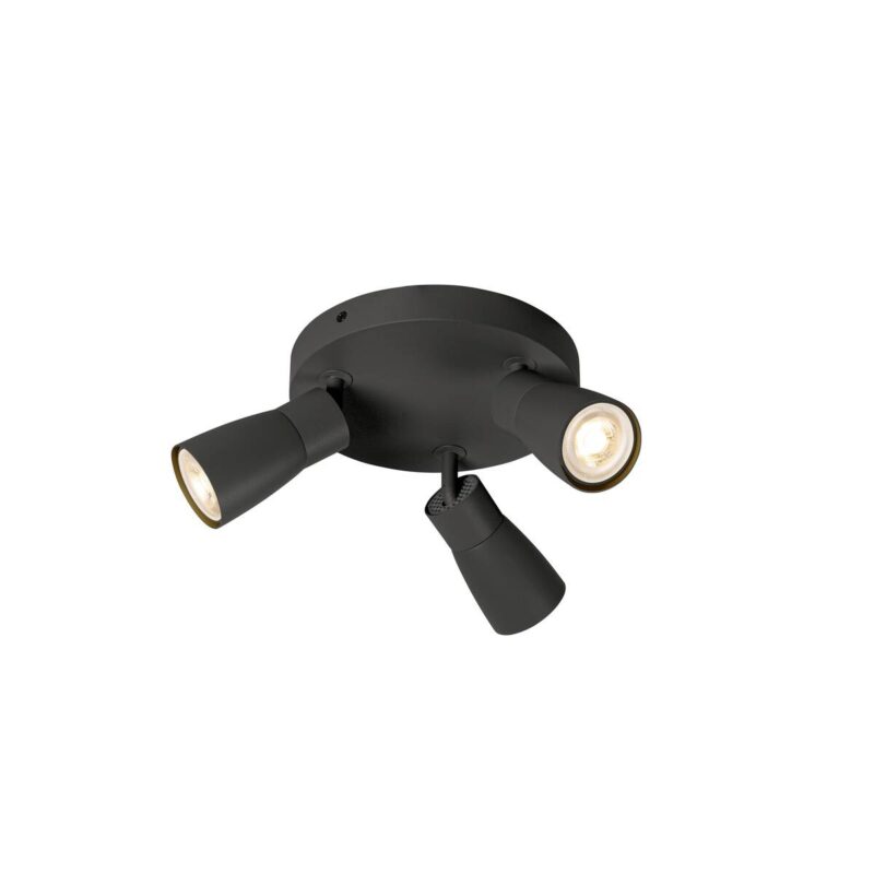 SLV PURI 2.0 Dome, rond, 3x max. 6W, GU10, zwart