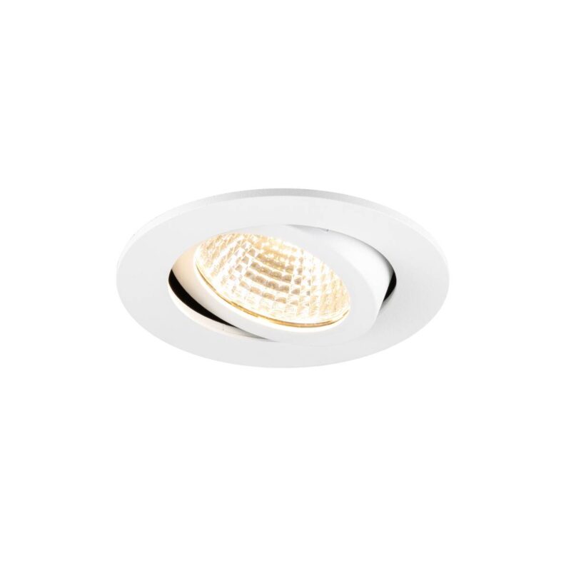 SLV NEW TRIA® 68 plafondinbouwarmatuur, PHASE, AIRTIGHT, rond, 2700K, 7.5 W, wit,