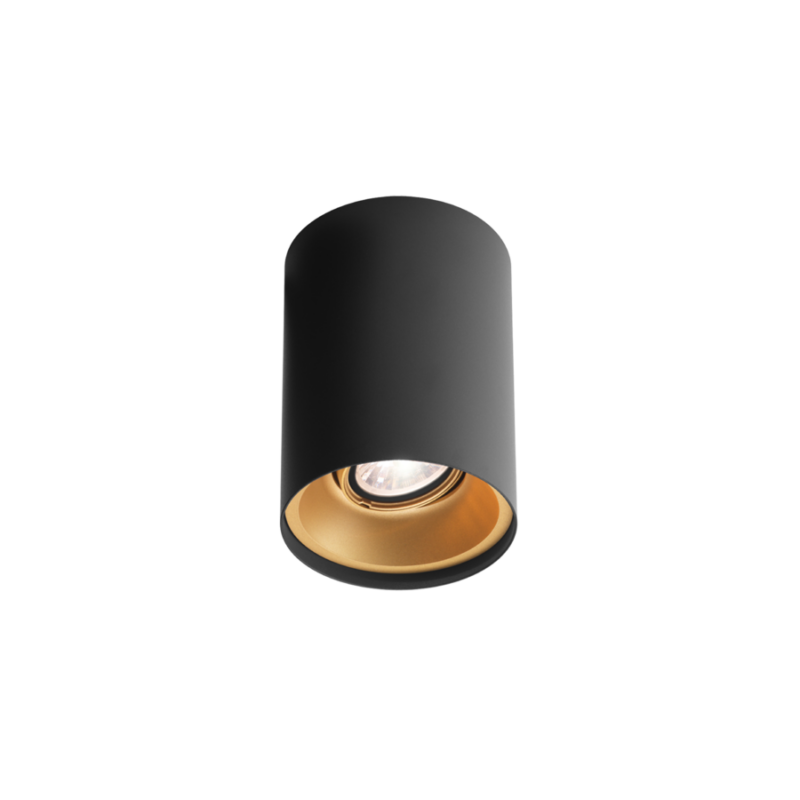 Wever & Ducre SOLID 1.0 LED zwart + goud, dali 2, 2700K