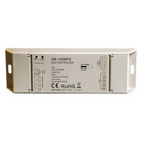 Integratech Ontvanger RF of drukknopsturing PWM 4x5A 480W