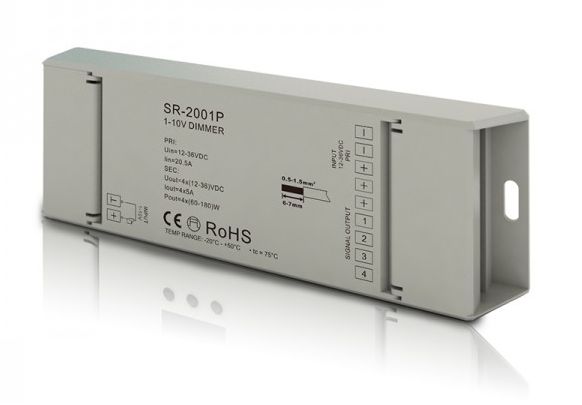 Integratech Controller 1-10V naar PWM mono-color 4x5A