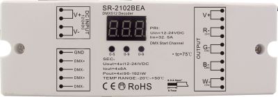 Integratech Controller DMX naar PWM RGB(W) 4x8A
