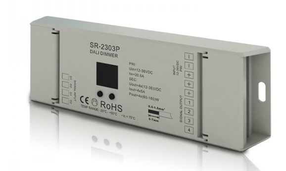Integratech Controller DALI naar PWM RGB(W) 4x5A