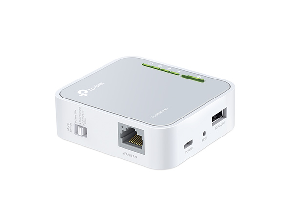 TP-LINK TP-LINK TL-WR902AC TRAVEL draadloze router Fast Ethernet Dual-band (2.4 GHz / 5 GHz) 3G 4G Wit