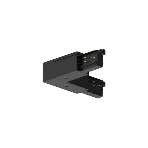 Integratech Bocht links universele 3 fase rail 7p zwart