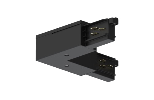 Integratech Bocht rechts universele 3 fase rail 7p zwart