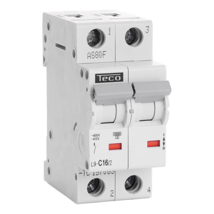 TECO Automaat TC 2P 16A 10kA Curve C