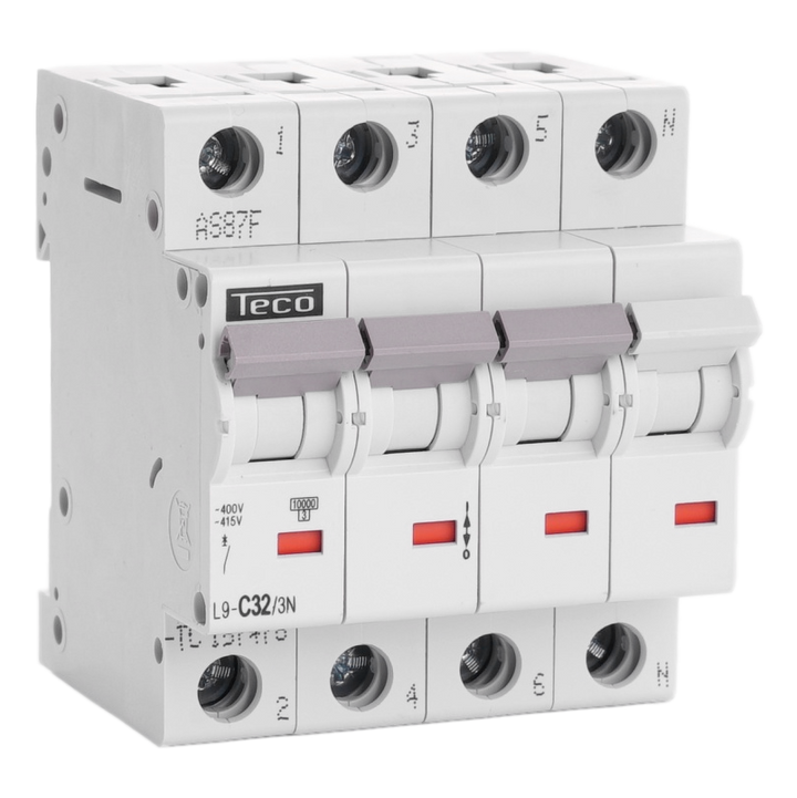 TECO Automaat TC 3P+N 32A 10kA Curve C