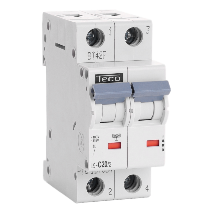 TECO Automaat TC 2P 20A 10kA Curve C