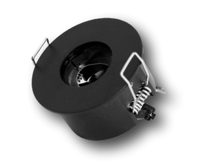 TECONEX Ronde Zw Inbouw Adapter D64 zonder driver voor 1x Teco NAULA