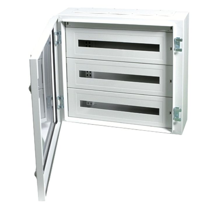 IDE Met. kast IP65 120mod.Doorzich.Deur(150mm)+KITTT+bevestiging